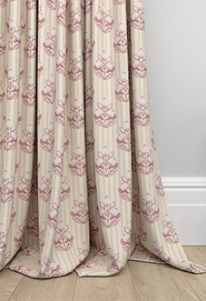 Midford, Mantels Stripe Rosies Pink - Made to Measure Curtains